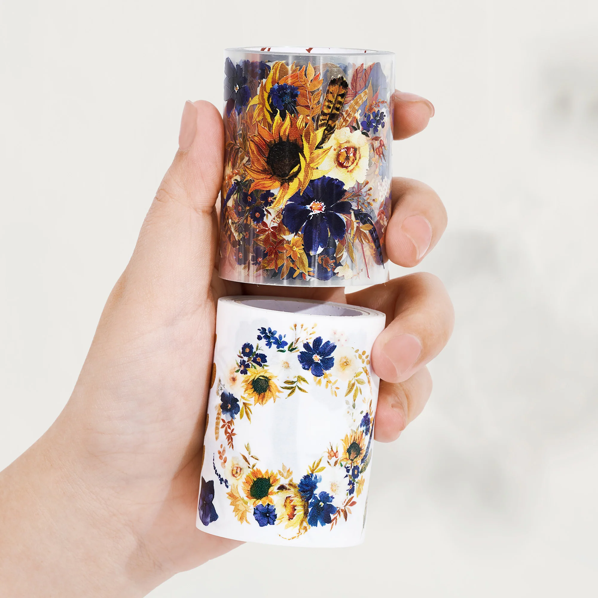 Sunflower & Navy Wide Washi/PET Tape - Image 6