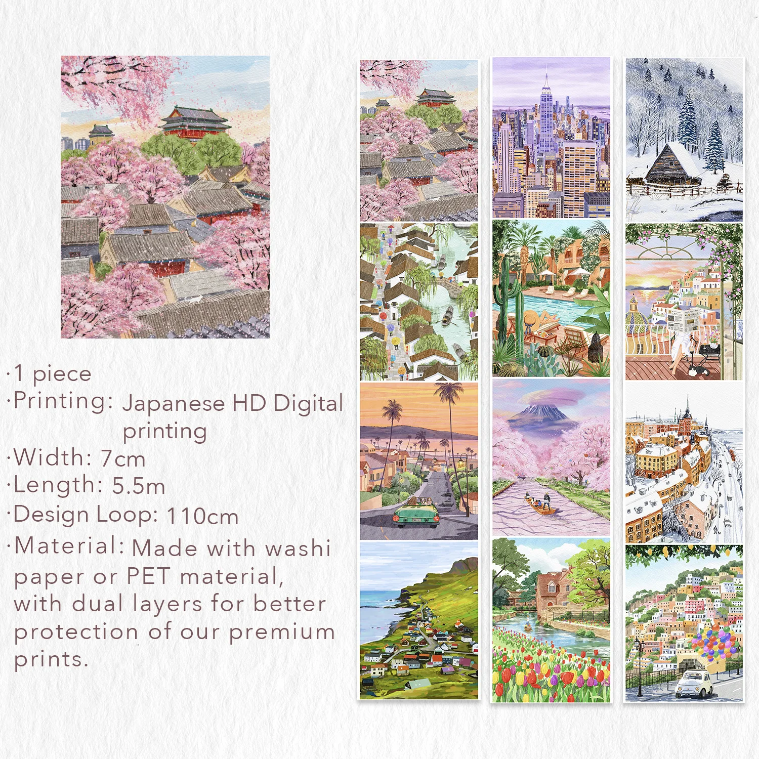 Wanderlust Wide Washi/PET Tape - Image 9