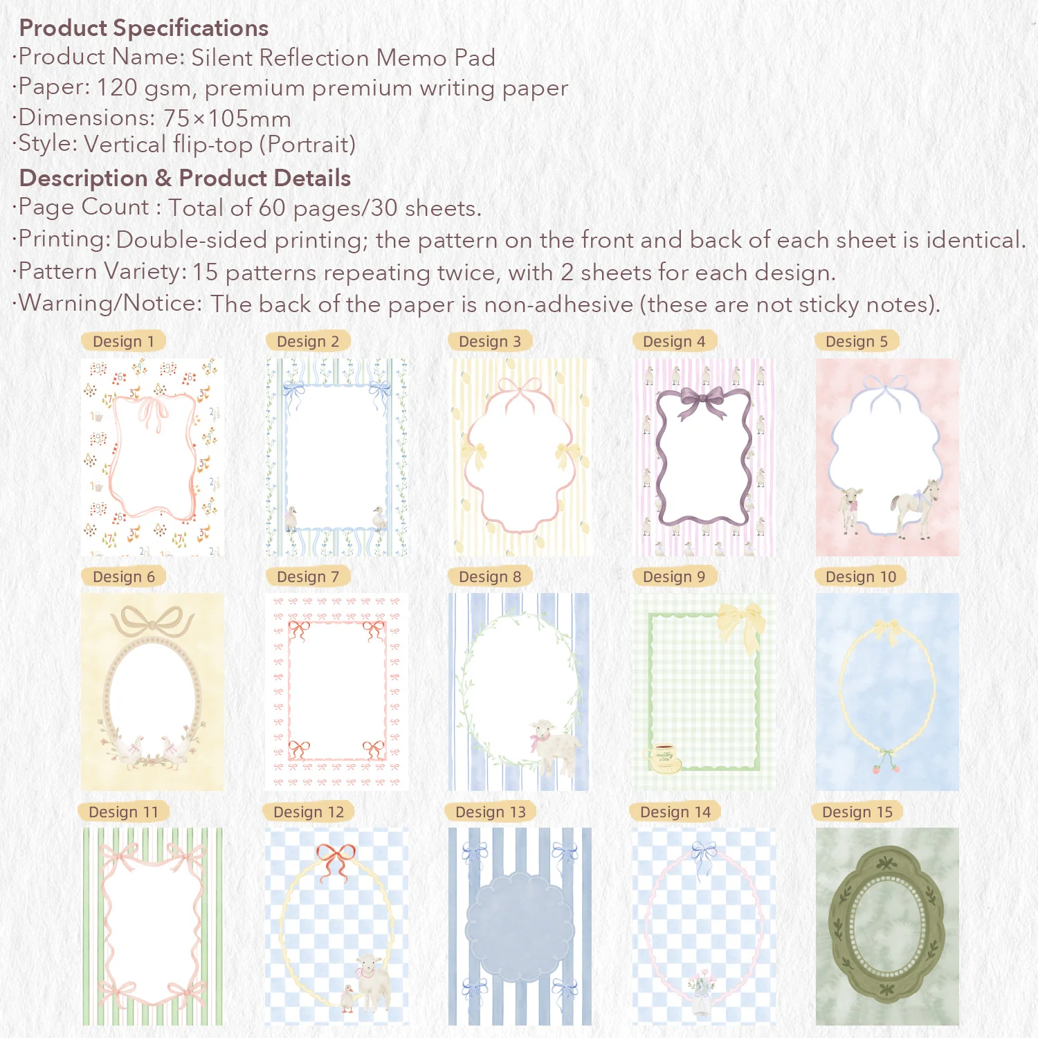WT Silent Reflection Memo Pad Bundle - Image 24